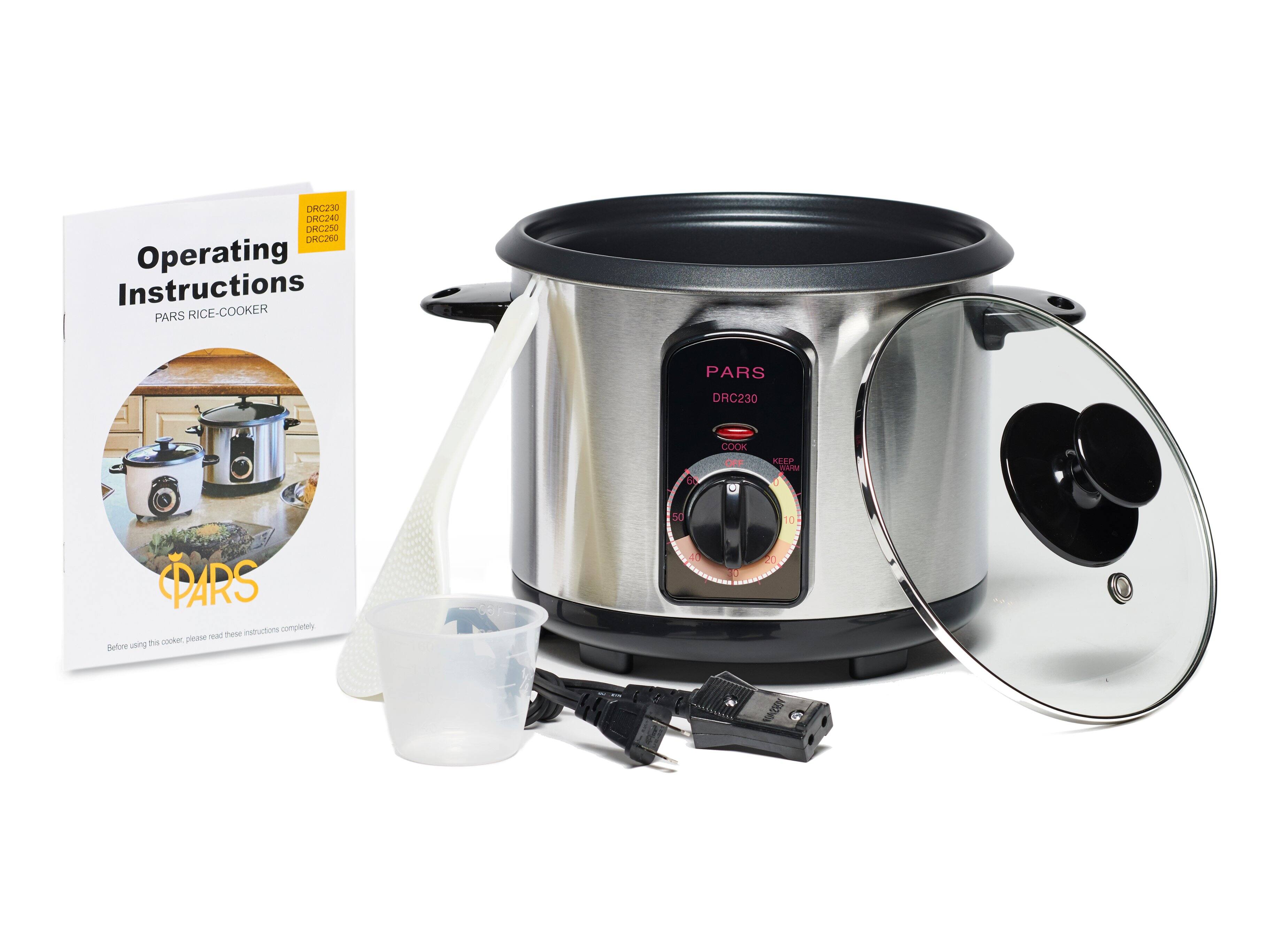 DRC230 ORC240 DRC250 DRC260  
Operating Instructions  
PARS RICE-COOKER  
PARS DRC230  
COOK OFF KEEP WARM  
Please read these instructions completely.  
Before using this cooker, please read these instructions completely.