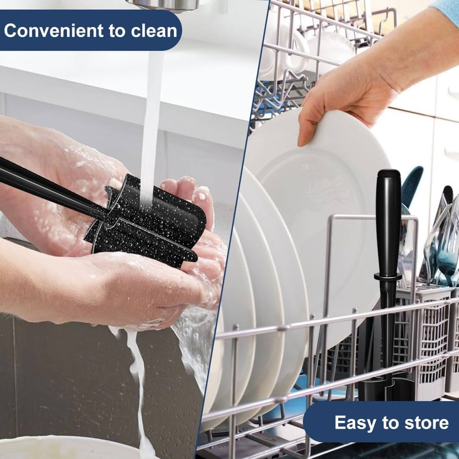 Convenient to clean  
Easy to store