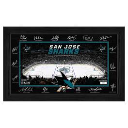 Highland Mint - San Jose Sharks 2025 Signature Rink Framed Art - Multicolor