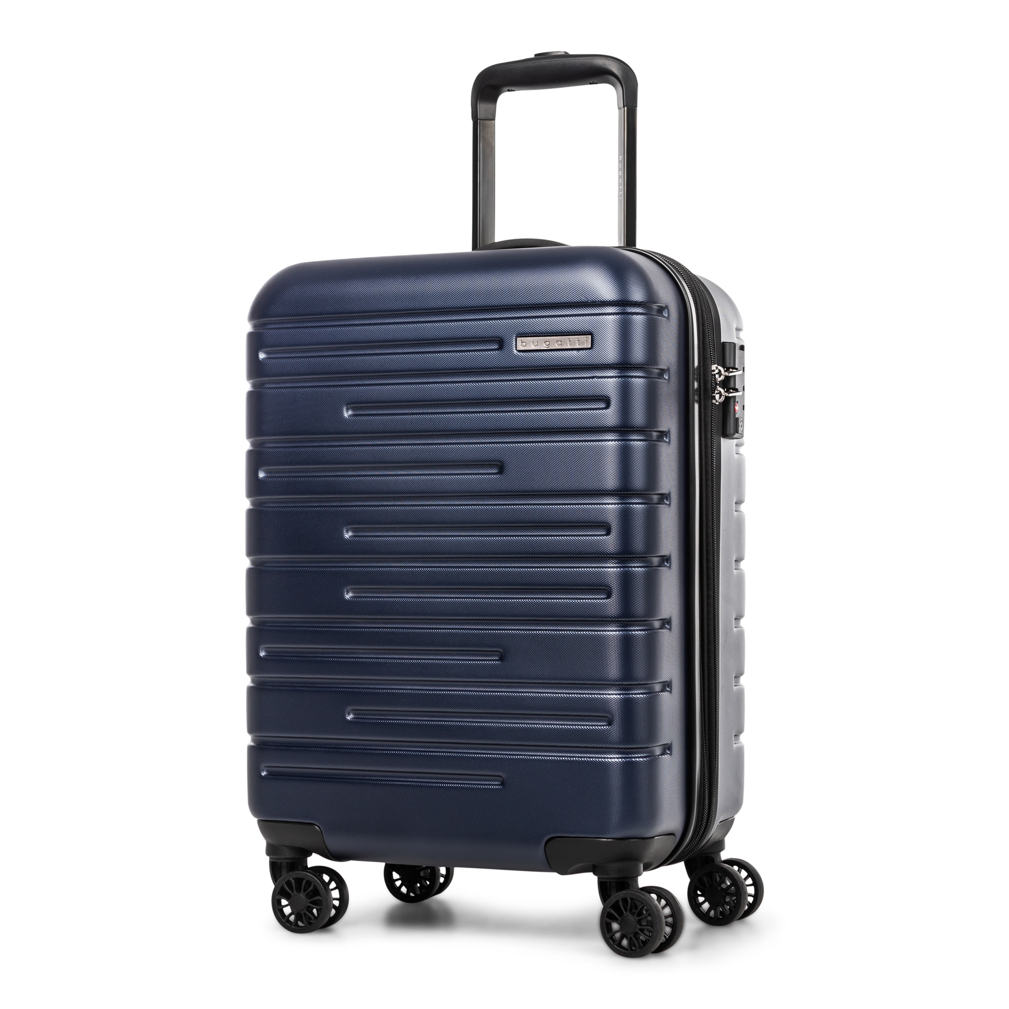 Angle Zoom. Bugatti - Geneva Carry on Suitcase - Navy.