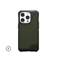 UAG - Metropolis LT Series Case with Magsafe for Applie iPhone 15 Pro - Kevlar Olive - Front_Zoom