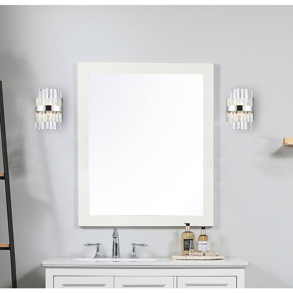 Angle. Elegant Lighting - Serephina 8 inch crystal bath sconce in chrome - Chrome.