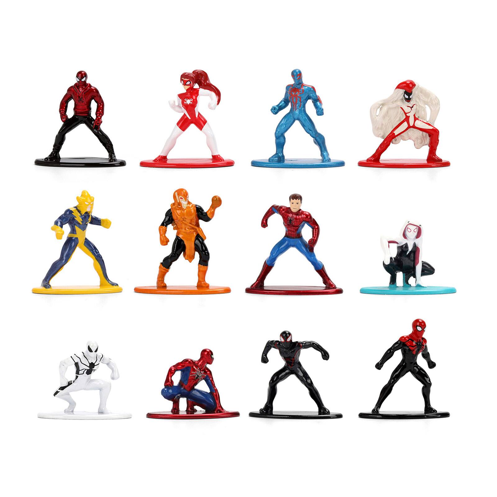 Alt View 1. Jada - Set of 12 Diecast Figures "Spider-Man" Franchise "Nano Metalfigs" Series Diecast Models  by Jada.