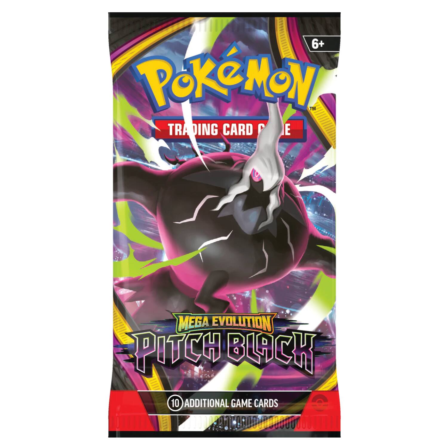 6+ Pokémon Trading Card Game Mega Evolution Pitch Black 10 Additional Game Cards