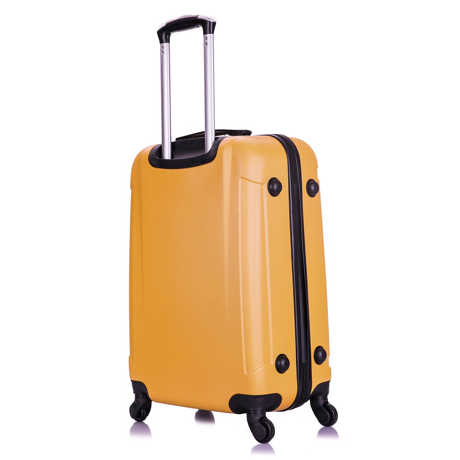 Alt View 1. InUSA - Pilot lightweight hardside spinner luggage 24" - MUSTARD.