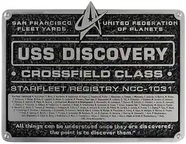 PopMarket - Star Trek: Discovery - Resin Dedication Plaque - U.S.S. Discovery - COLLECTIBLES - Multicolor