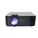 Front. RCA - RPJ133 720P , Bluetooth, HDMI, USB, Remote, Voice Control, Smart Home Theater Projector, with Roku Stick - Black/Silver.