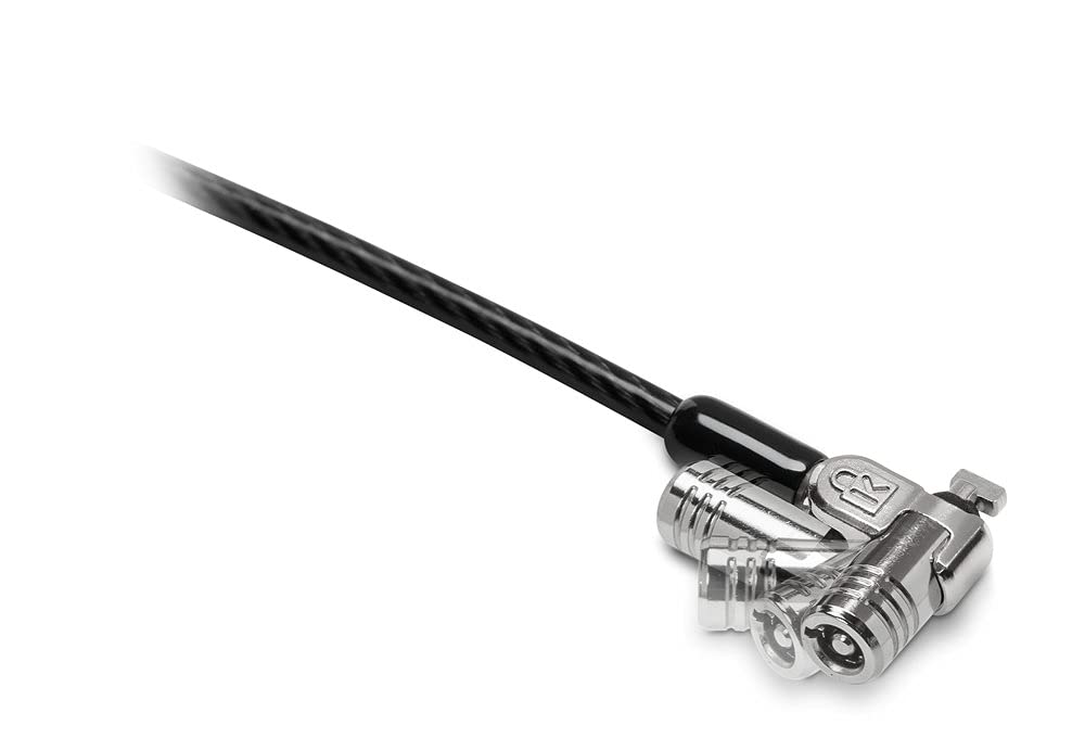 Left. Kensington - Kensington MicroSaver 2.0 Keyed Laptop Lock - Keyed Lock - Silver - Carbon Steel - For Notebook.