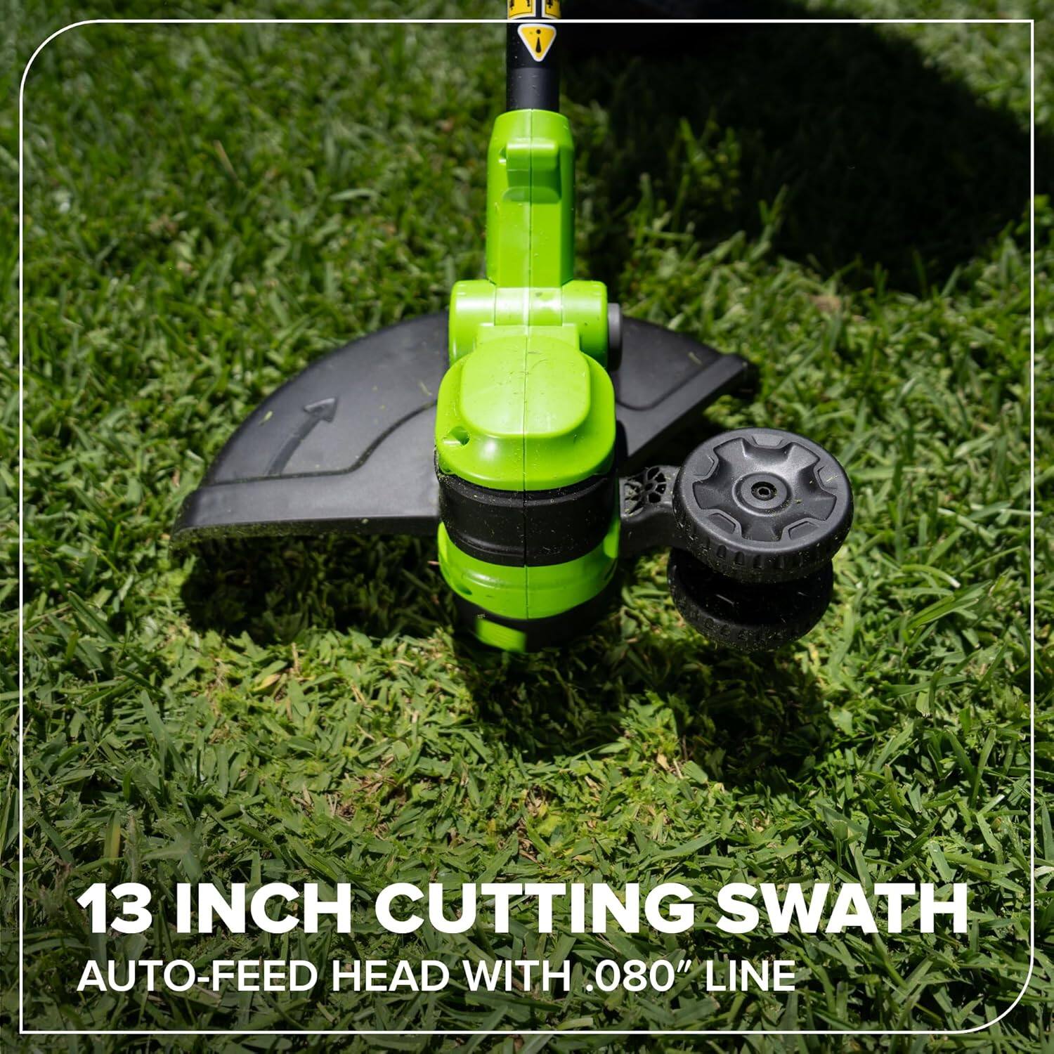 13 INCH CUTTING SWATH  
AUTO-FEED HEAD WITH .080" LINE