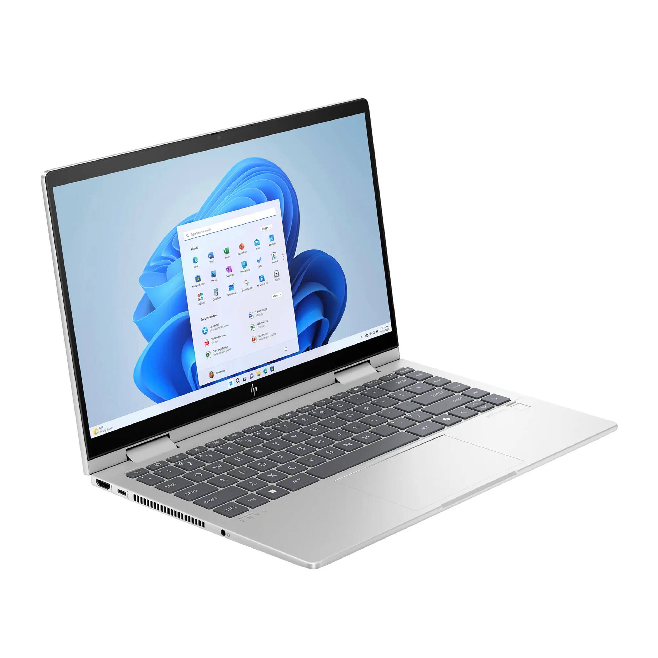 Alt View 3. HP - HP Envy 2-in-1 14" Full HD Touch-Screen Laptop - Intel Core 5 - 8GB Memory - 2TB SSD - Natural Silver - Natural Silver.