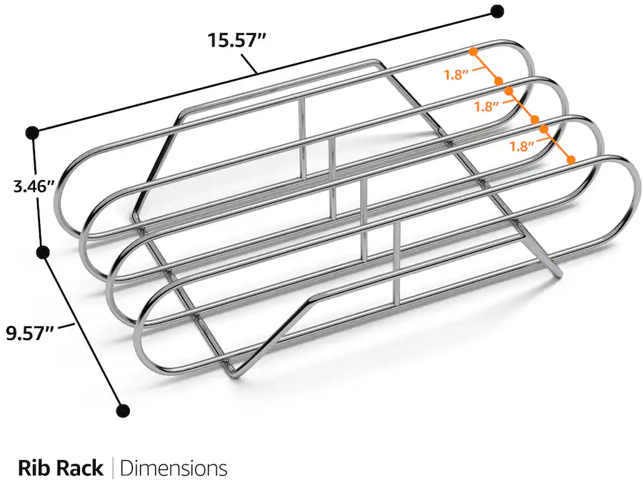 Hd Rib Bar Rack Organizer Sorbus Extra Large Non Stick Rib Rack Porcelain Coated Steel Roasting ...