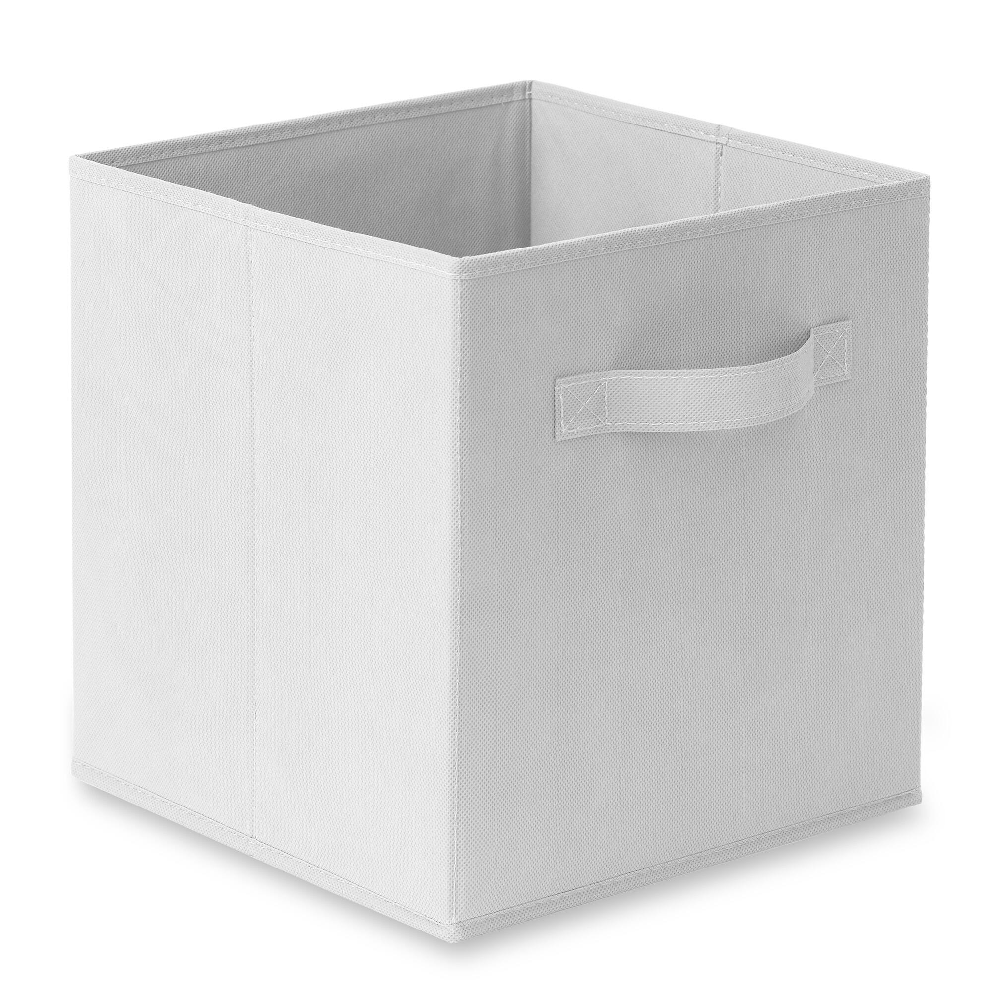 Alt View 1. Casafield - (Set of 6) Collapsible Fabric Cubes - Storage Bins - White.
