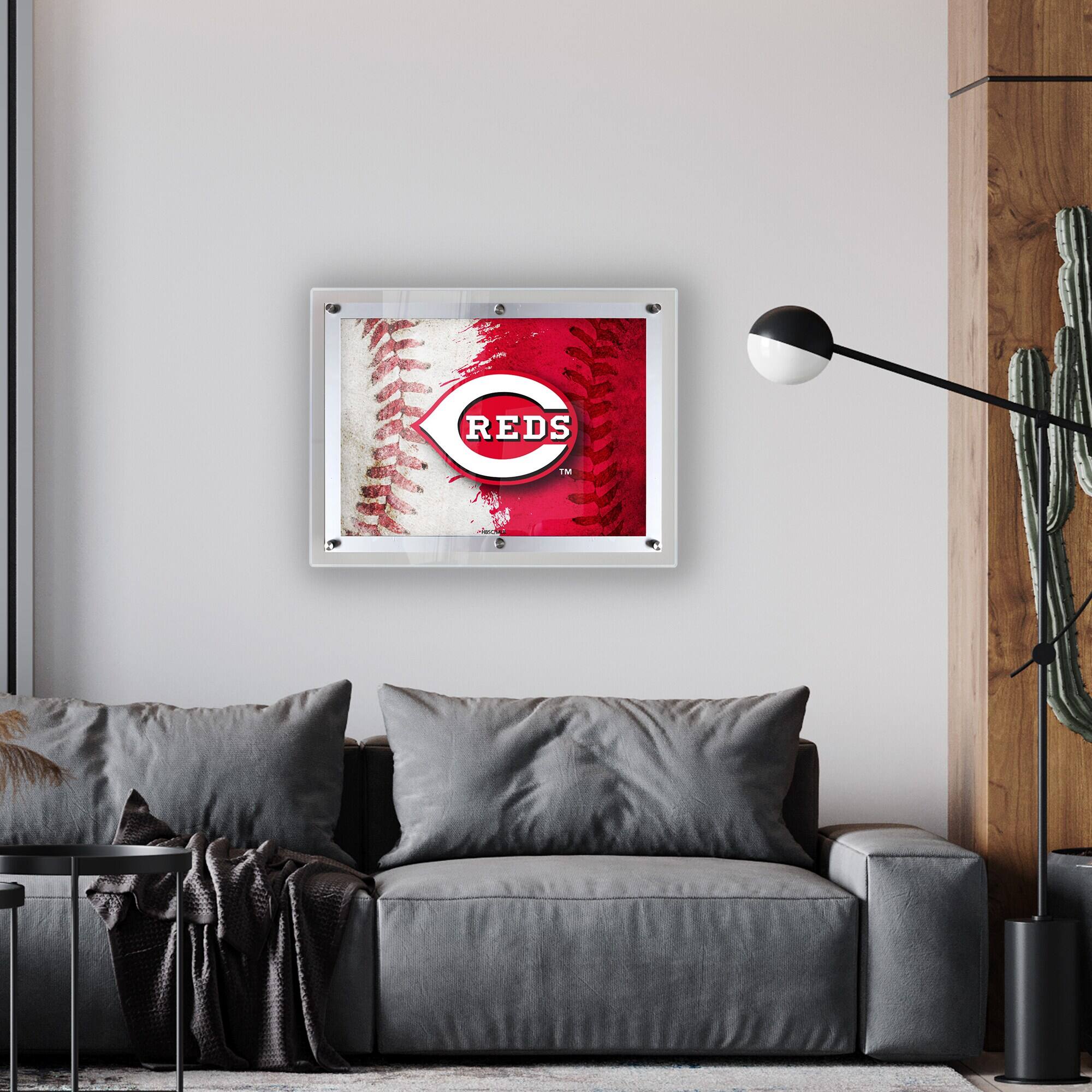 Alt View 1. Holland Bar Stool Co. - Cincinnati Reds 19" x 14.5" Backlit LED Sign - Multicolor.