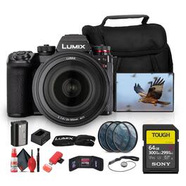Panasonic - LUMIX S1 IIE Mirrorless Camera With 24-105mm f/4 Lens Bundle