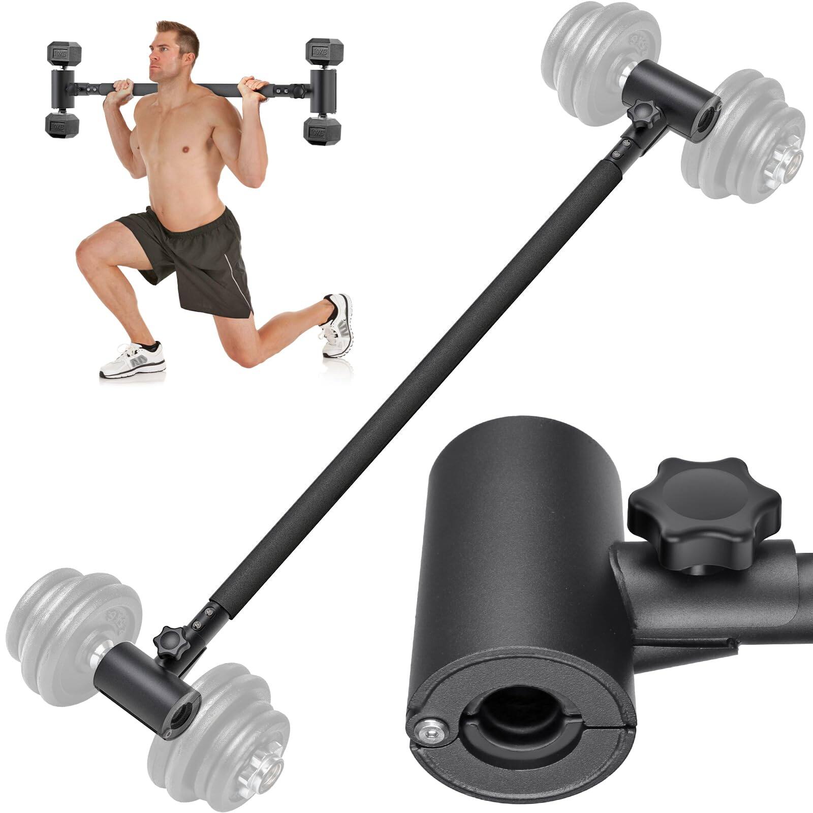 Refined Abode Design - Adjustable Dumbbell To Ez Curling Bar Adapter Versatile Weightlifting Equipment For Home - Barbell Converter