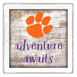 Fan Creations - Clemson Tigers 14'' x 13'' Adventure Awaits Money Box - Multicolor