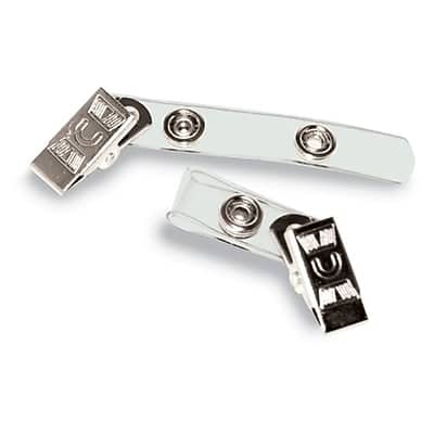 Advantus - Clip On Badge Strap, 100/Pack - Clear