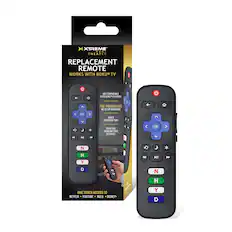 XTREME HOME THEATER REPLACEMENT REMOTE
WORKS WITH ROKU TV 1
NOT COMPATIBLE WITH ROKU PLAYERS
PRE-PROGRAMMED
NO SETUP REQUIRED
QUICK RESPONSE TIME
OVER 25ft TRANSMITTING DISTANCE
ONE TOUCH ACCESS TO NETFLIX, YOUTUBE, HULU, DISNEY+