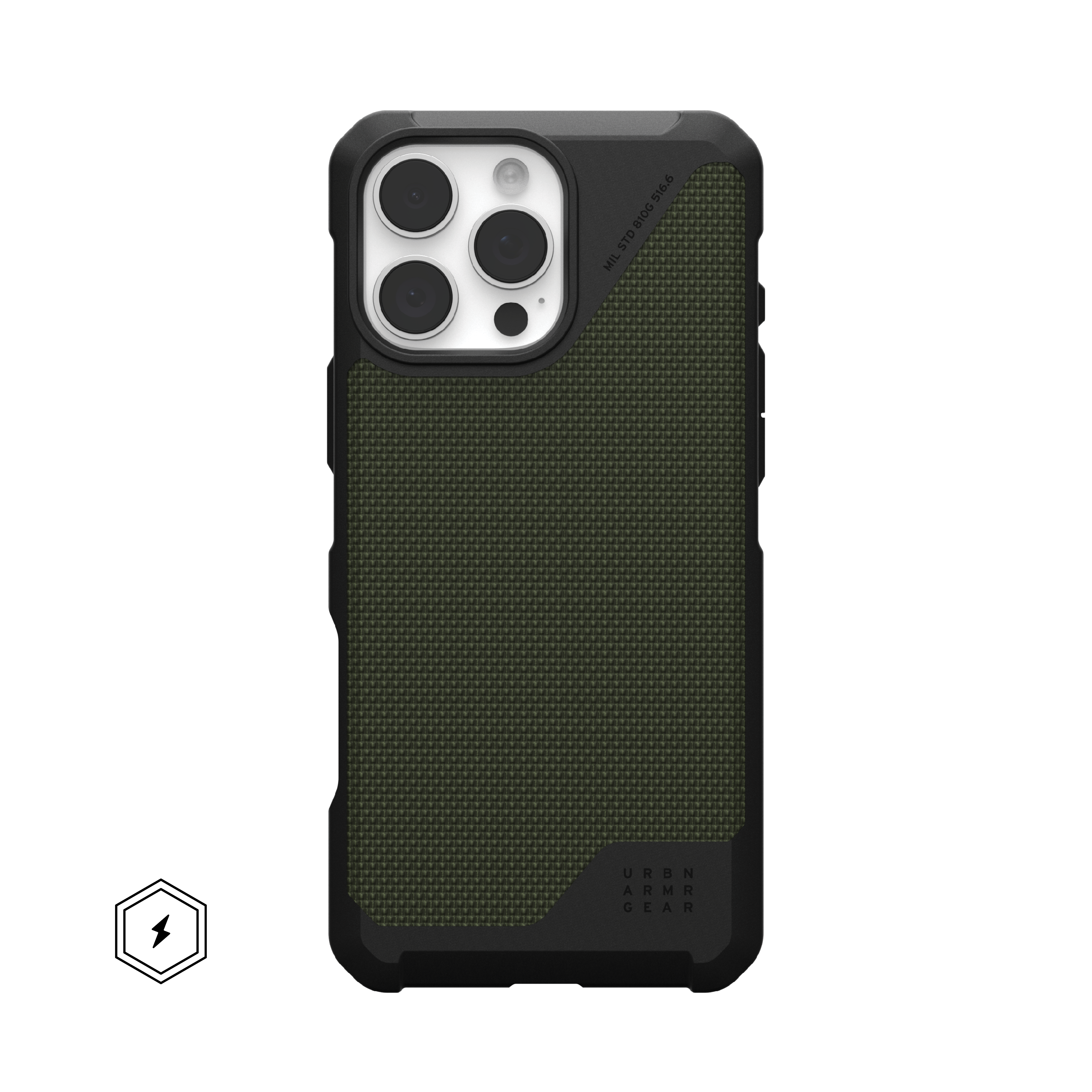 UAG - Metropolis LT Series Case with Magsafe for Apple iPhone 16 Pro Max - Kevlar Olive - Front_Zoom
