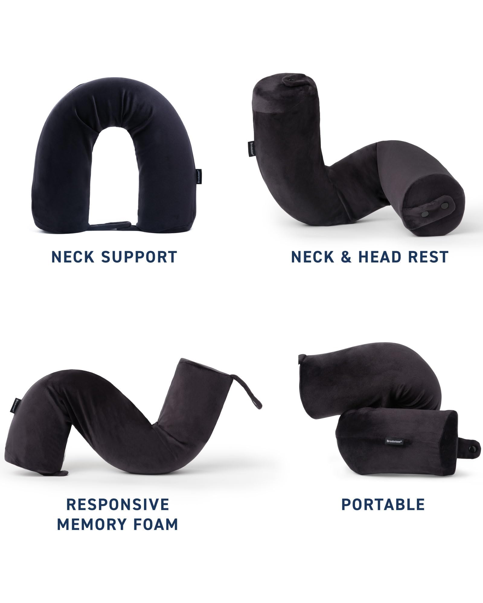- Neck Support
- Neck & Head Rest
- Responsive Memory Foam
- Portable