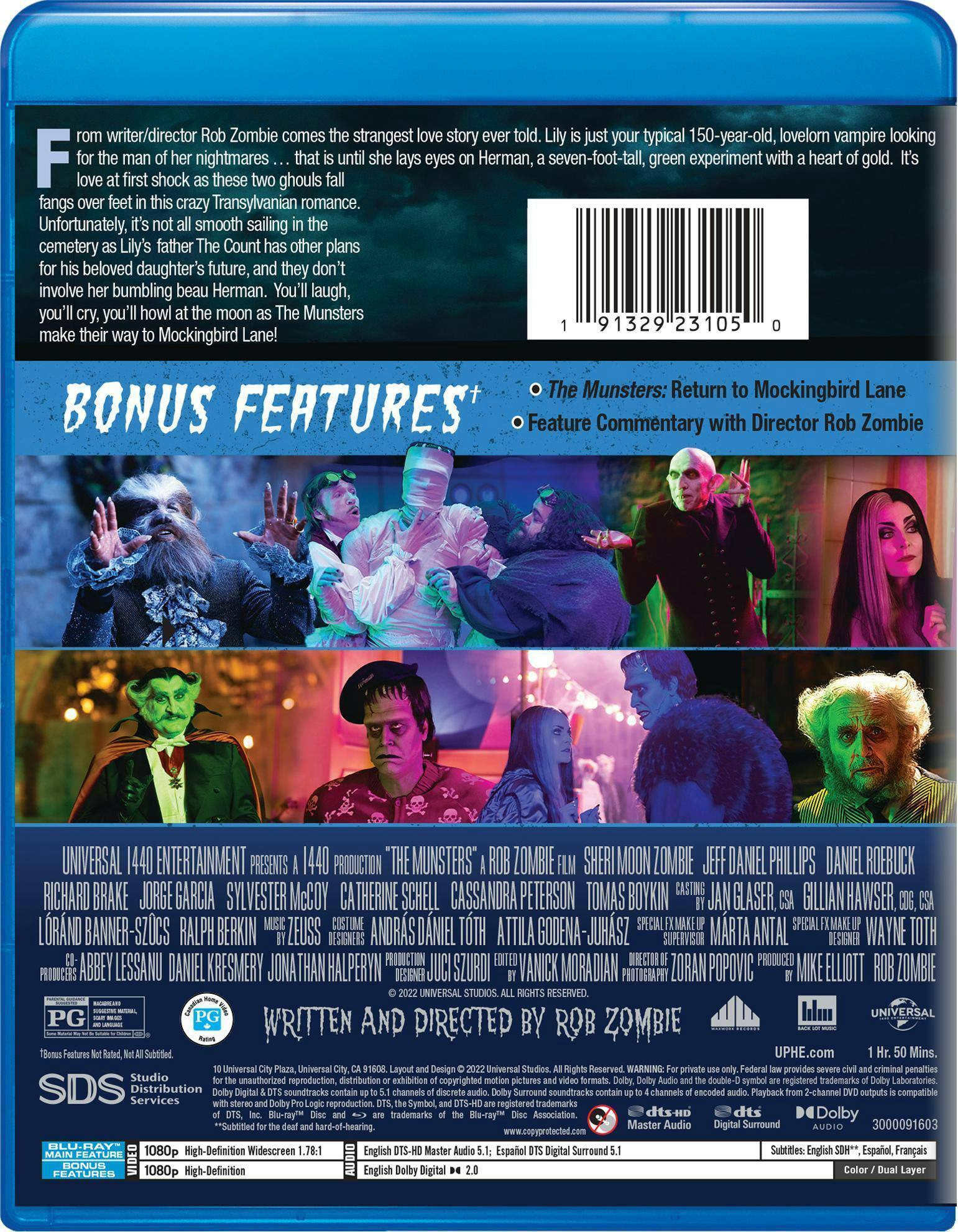 Back. The Munsters (Blu-ray Collector's Edition) [Blu-ray].