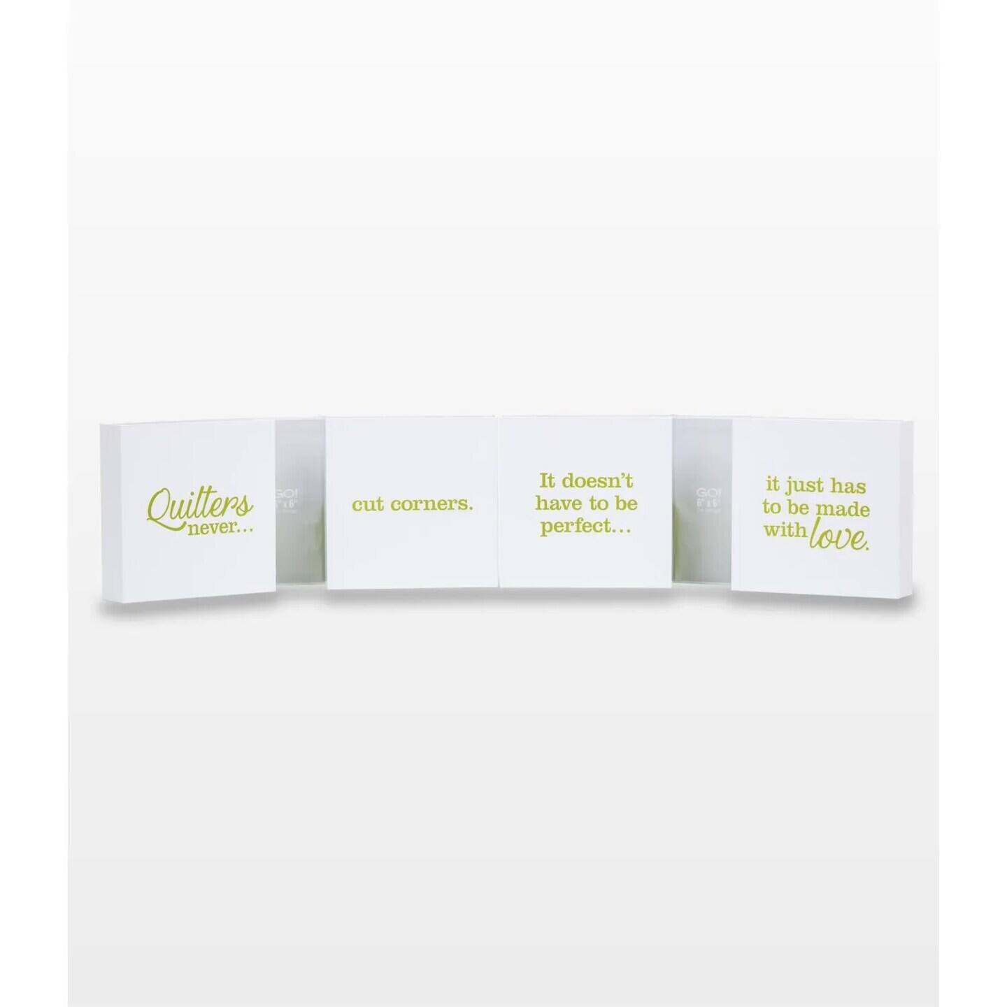 Quilters never... cut corners. It doesn't have to be perfect... it just has to be made with love.