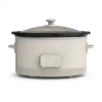 Bella - 6-qt. Programmable Slow Cooker - Oatmilk - Front_Zoom