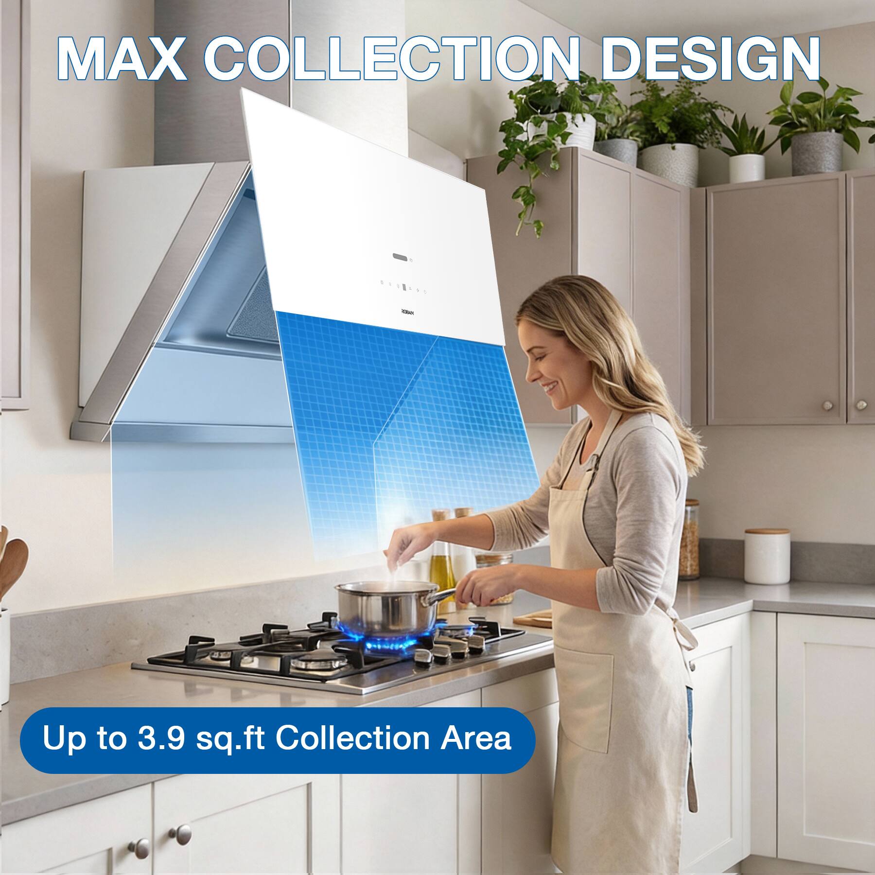 MAX COLLECTION DESIGN  
Up to 3.9 sq.ft Collection Area
