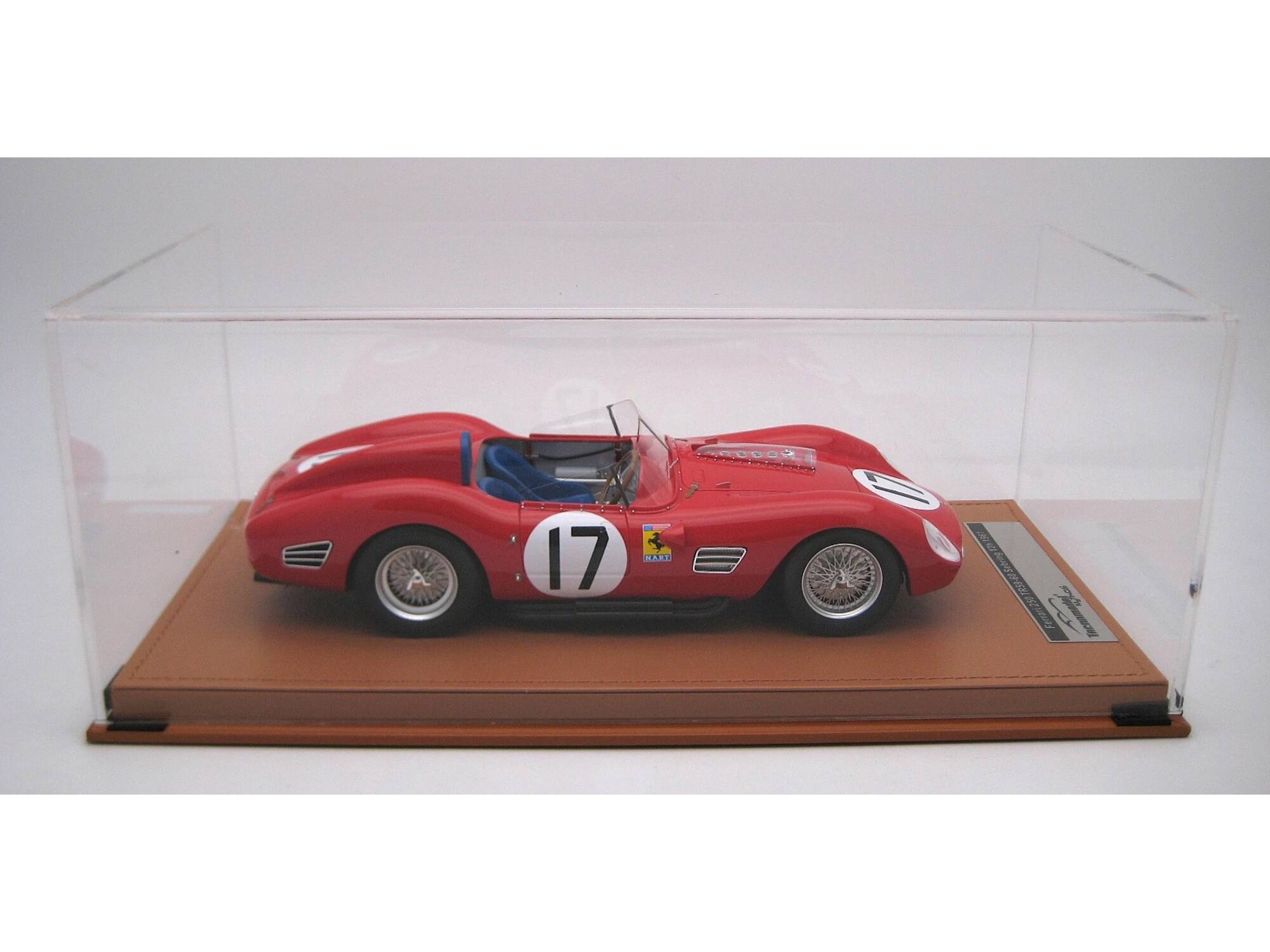 Alt View 2. Tecnomodel - Ferrari 250 TR59-60 #17 "NART" 3rd Place "12 Hours of Sebring" 1961 "Mythos Series" with Case 1/18 Car by Tecnomodel.
