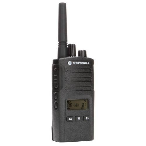 Front. Motorola Solutions - Motorola RMU2080D On-Site 8 Channel UHF Rugged Two-Way Business Radio with Display and NOAA (Black) - Black.