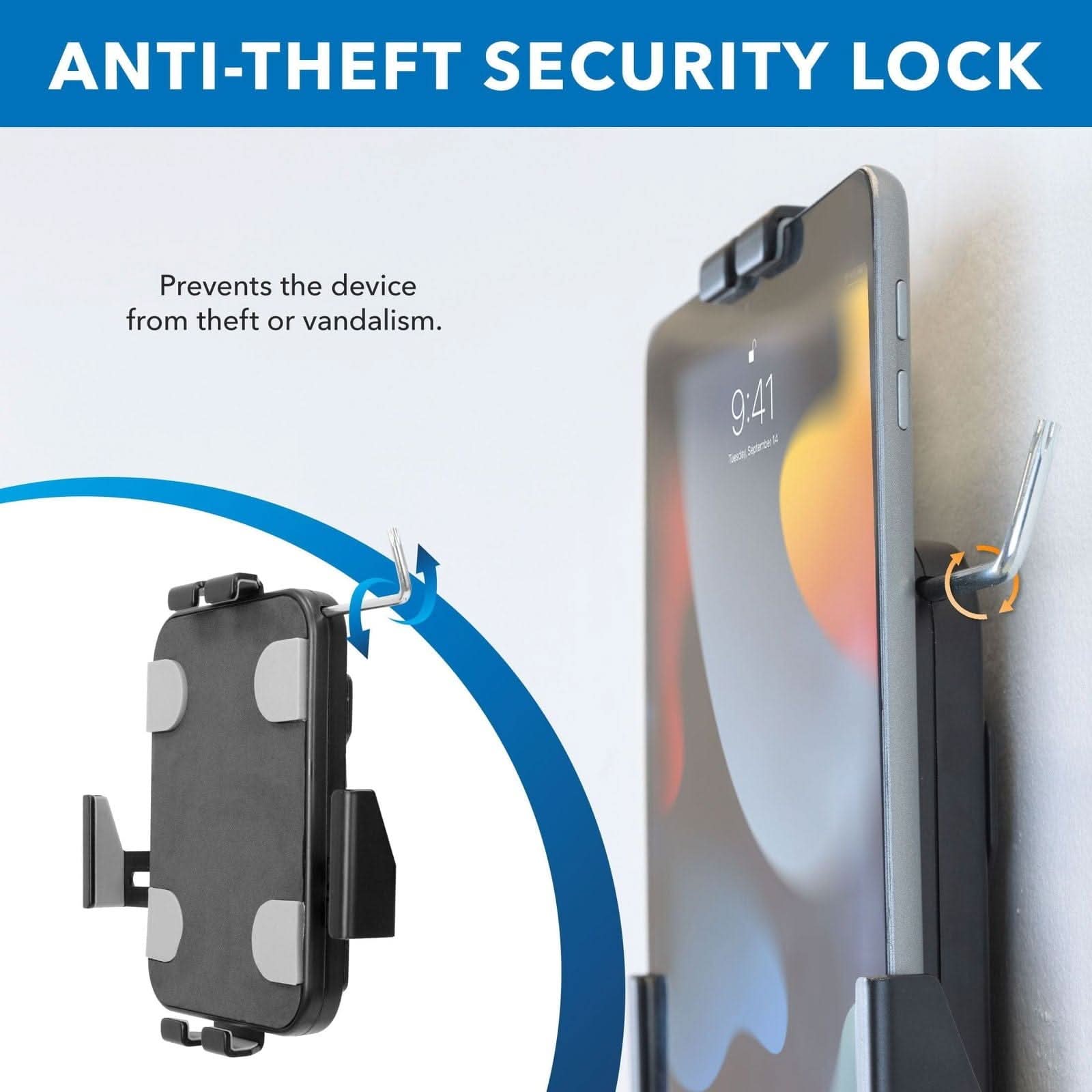 ANTI-THEFT SECURITY LOCK  
Prevents the device from theft or vandalism.  
9:41