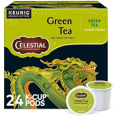 Celestial Seasonings - Green Tea, Keurig K-Cup Pods, 24/Box