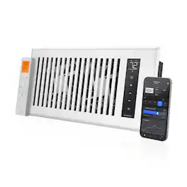 AC Infinity - AIRTAP T4, Smart Register Booster Fan 4" x 10" - White
