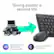 Giving Plastic a Second Life:
* Recycled plastic: Mouse 49% Keyboard 71%
* Carbon footprint: 7.8 kg CO2e