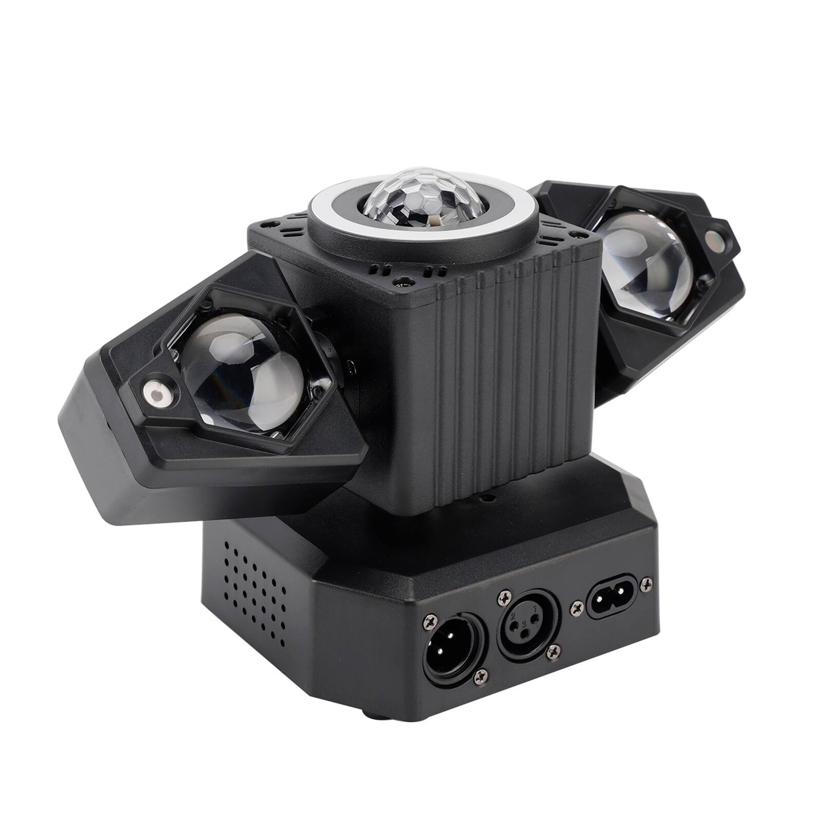 Alt View 6. Topteng - Moving Head Light with Disco Ball – DMX512, Red/Green Laser, Strobe, Sound-Active, Fit for DJ, Stage & Nightclub Shows - Black.