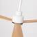 Alt View 10. Parrot Uncle - 52" Modern 3-Blade Ceiling Fan with Reversible DC Motor, 6-Speed, Remote Control, No Light - White.