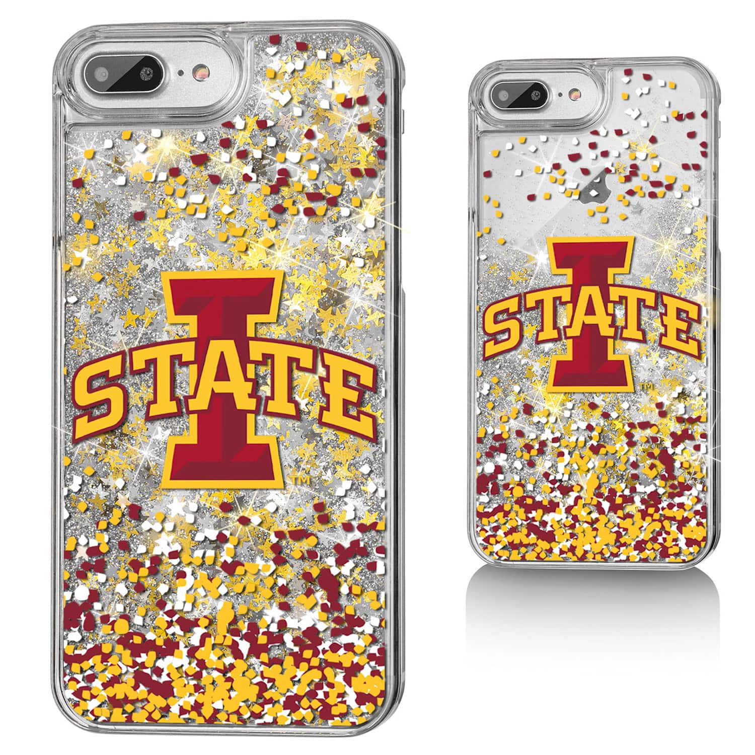 Keyscaper - Iowa State Cyclones iPhone Glitter Confetti Design Case - 12 Pro Max - Multicolor