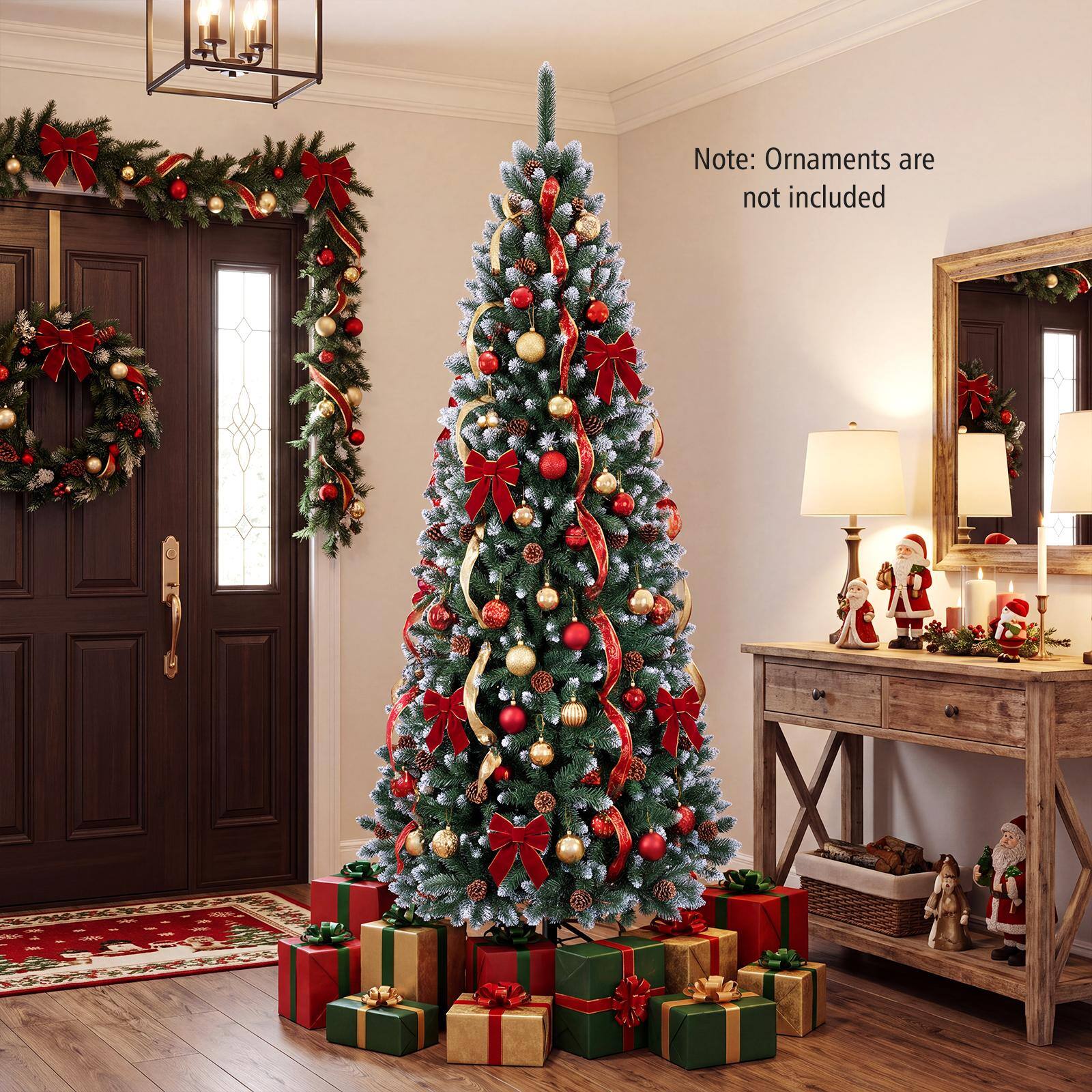 Note: Ornaments are not included