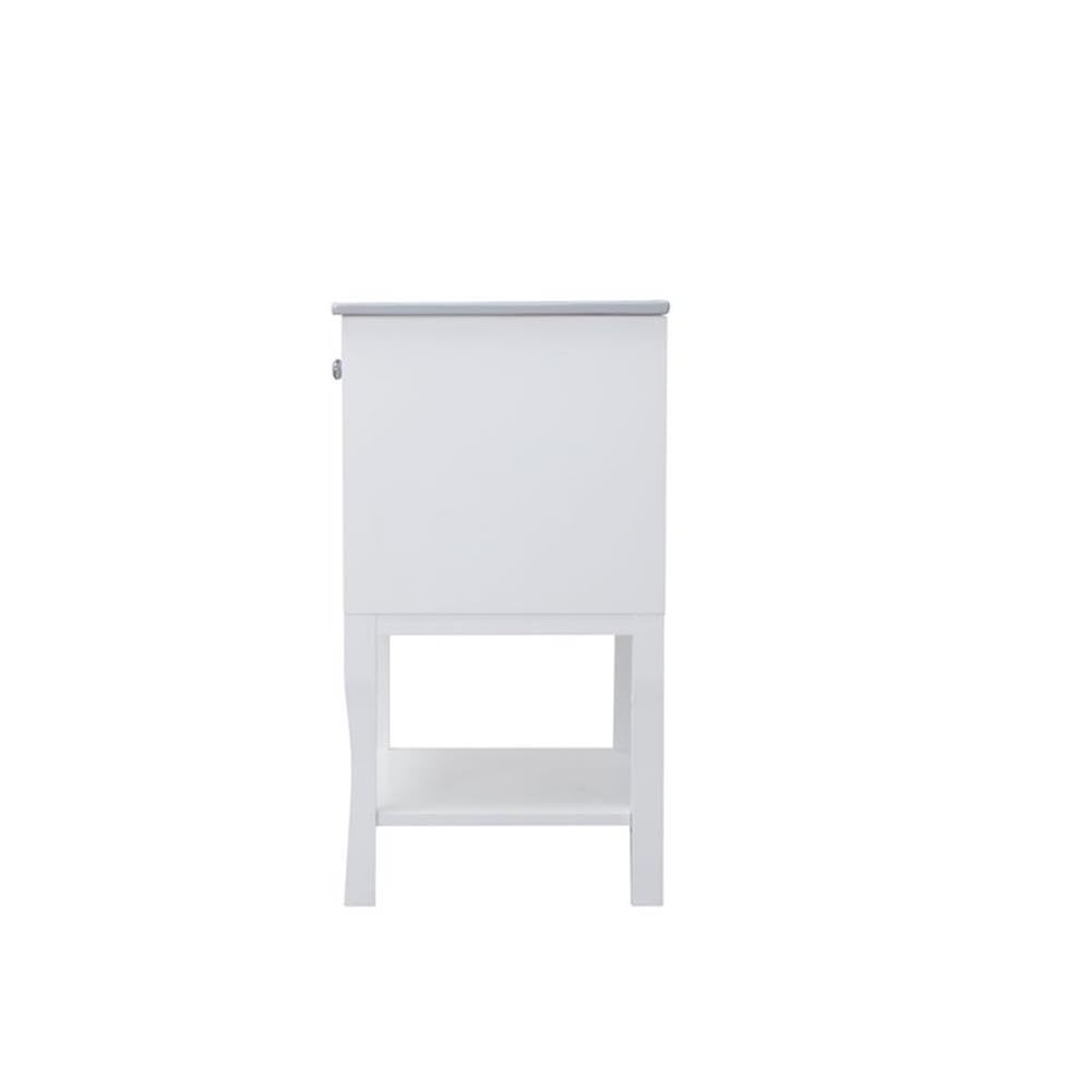 Back. Elegant Kitchen and Bath - 2 Doors Cabinet 24 In. X 18 In. X 34 In. In White - White.