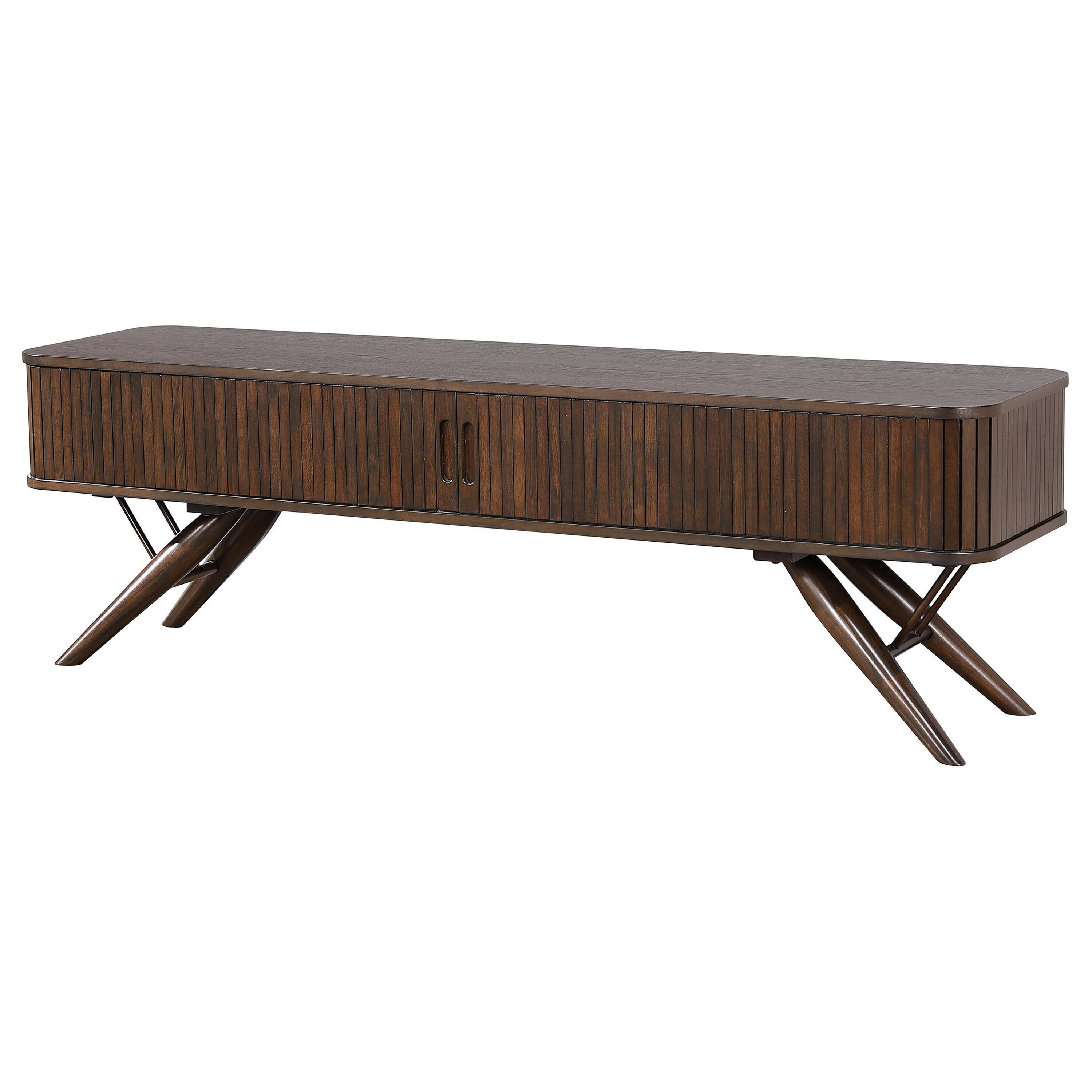 Alt View 3. Manhattan Lane - Simi TV Media Entertainment Console, Rectangular 71 Inch - Brown.