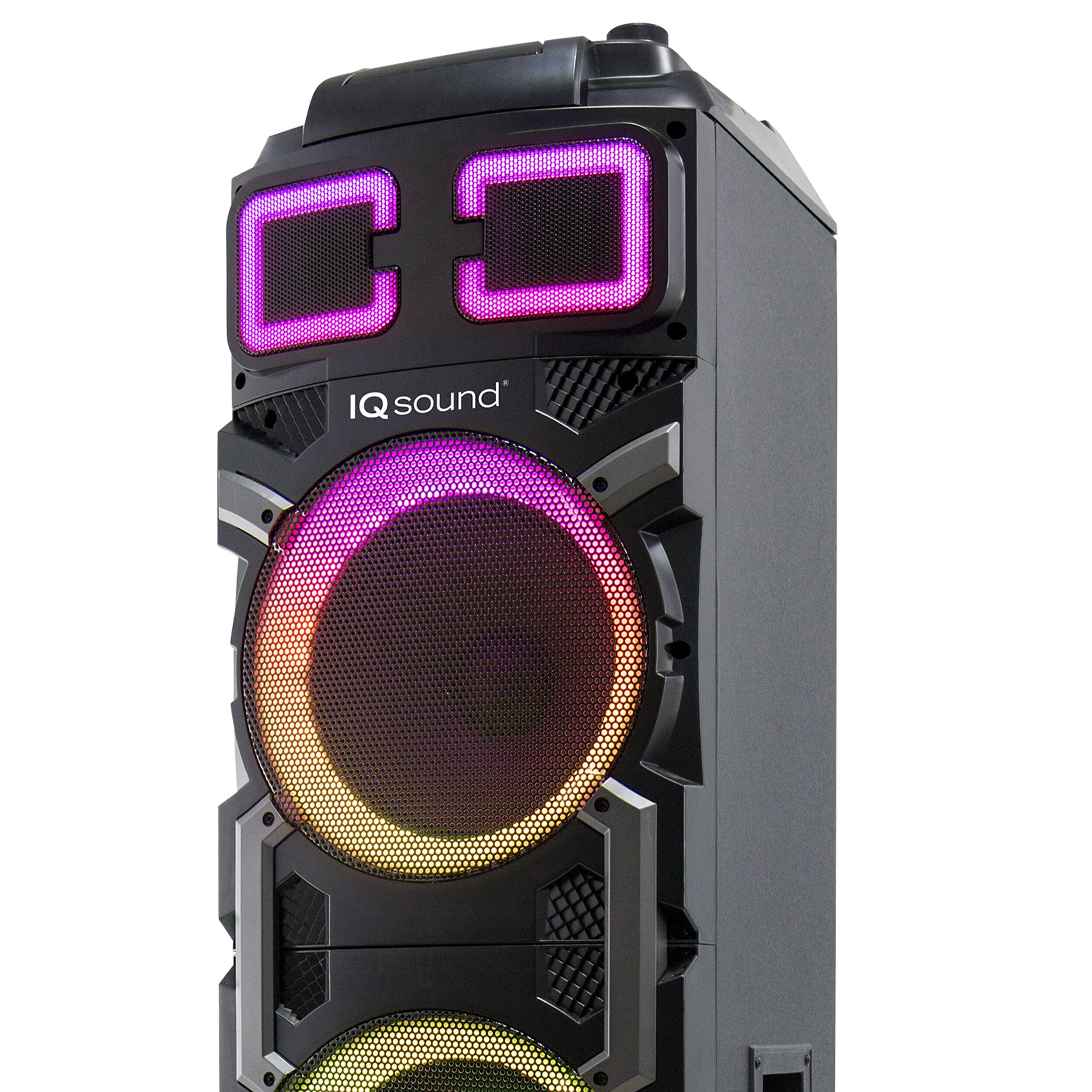 Alt View 4. iQ Sound - IQ Sound 3x 10 Inch Speaker Pro DJ Party Speaker with True Wireless Stereo.
