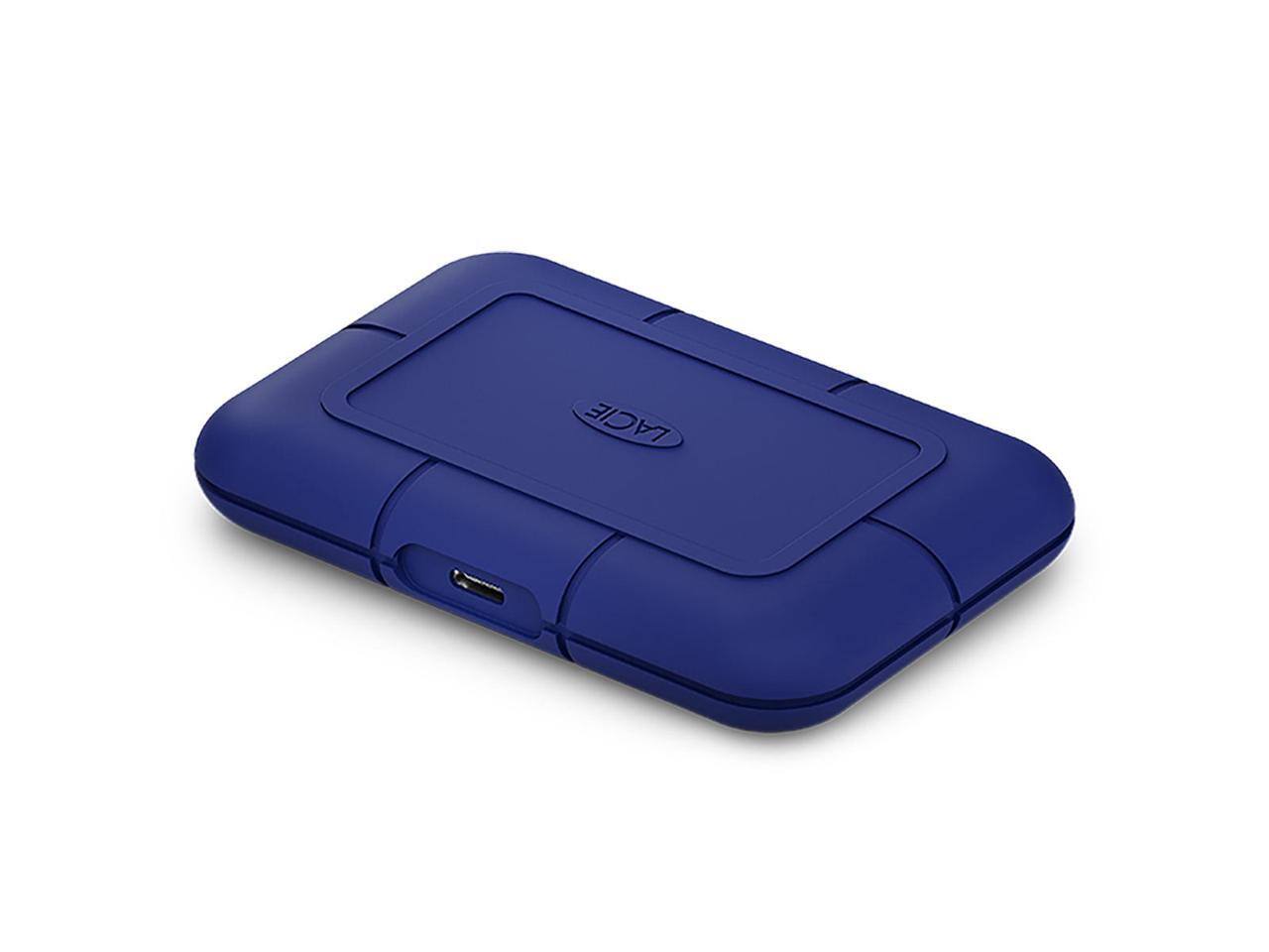 Alt View 2. Seagate - Seagate LaCie Rugged Pro5 4TB SSD - Thunderbolt 5 - 6700 MB/s Read - Blue - Blue.