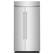 Front. KitchenAid - 25.5 Cu. Ft. Built-In Side-by-Side Refrigerator with Platinum Interior - Stainless Steel with PrintShield Finish.