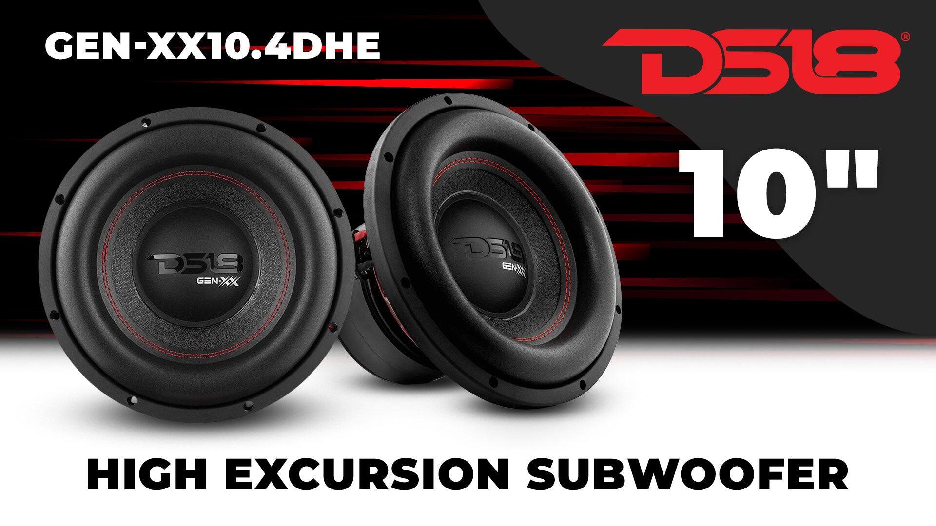GEN-XX10.4DHE  
D518  
10"  
DSLS  
GEN-YOU  
GEN-XOX  
HIGH EXCURSION SUBWOOFER
