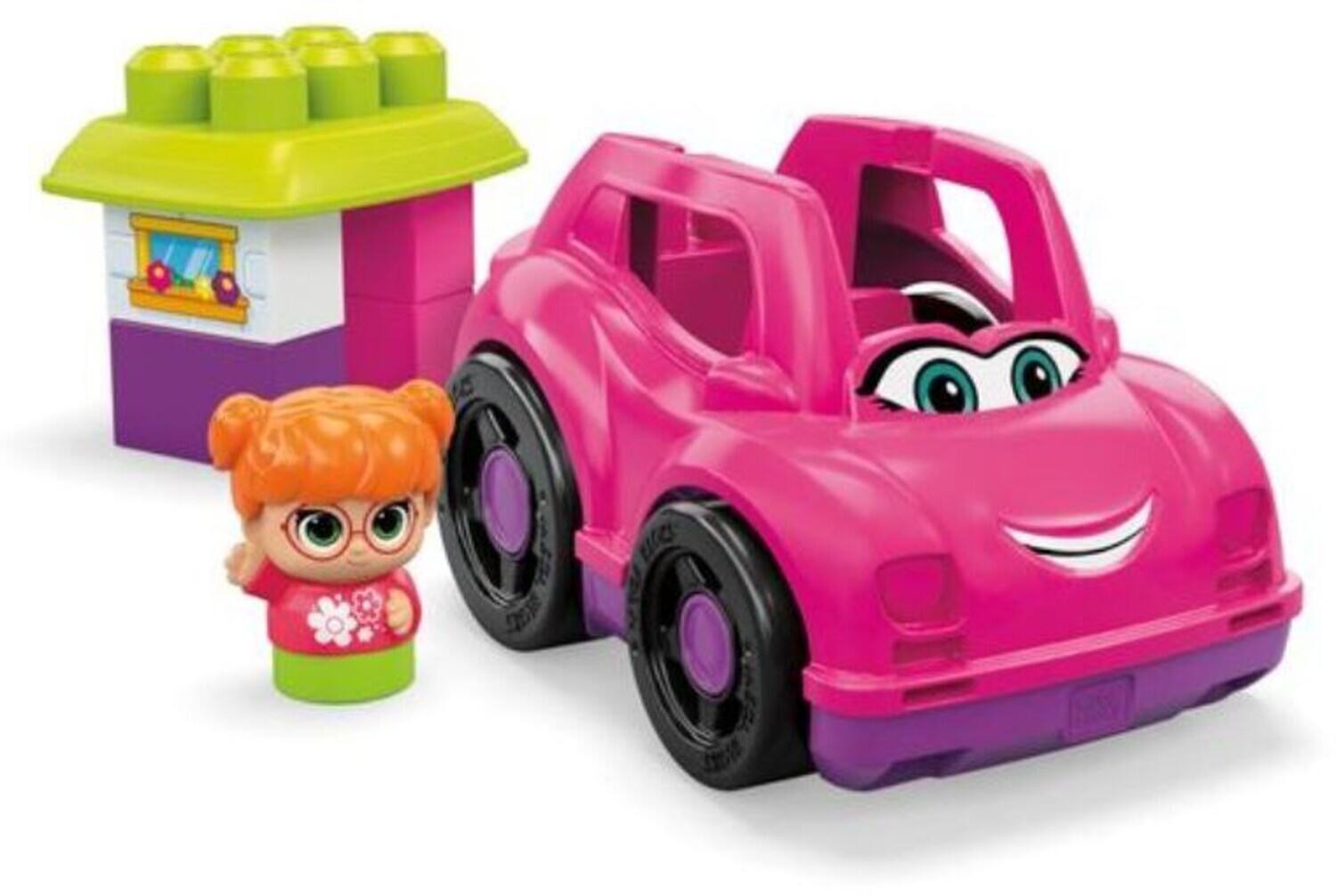 Alt View 1. Mega Bloks - MEGA BLOKS - 'Lil Vehicles Catie Convertible, 6 Piece Toddler Buiding Toy Set   - Collectibles - Multicolor.