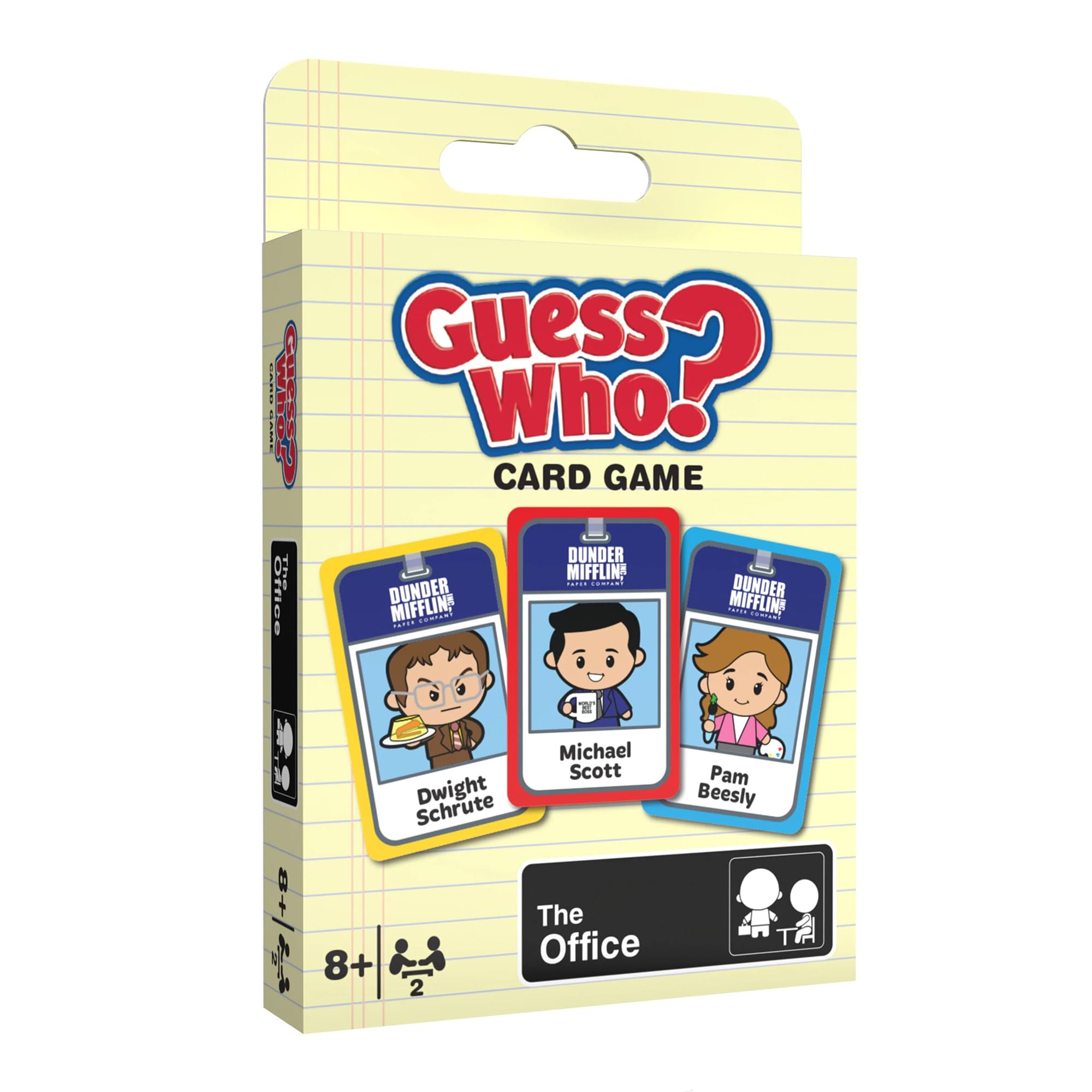 Guess Who? Card Game  
The Office  
Dwight Schrute  
Michael Scott  
Pam Beesly  
8+ 2