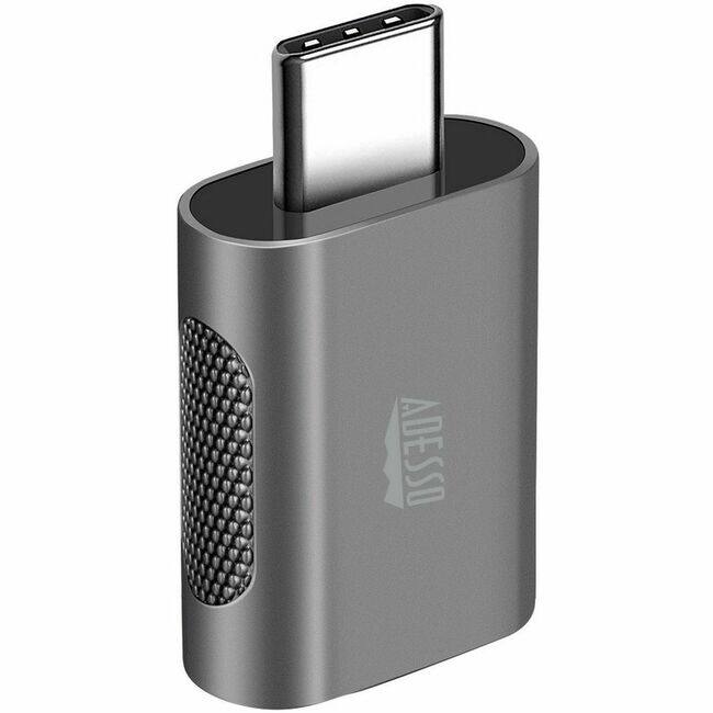 Adesso - USB A to USB C Adapter - Black