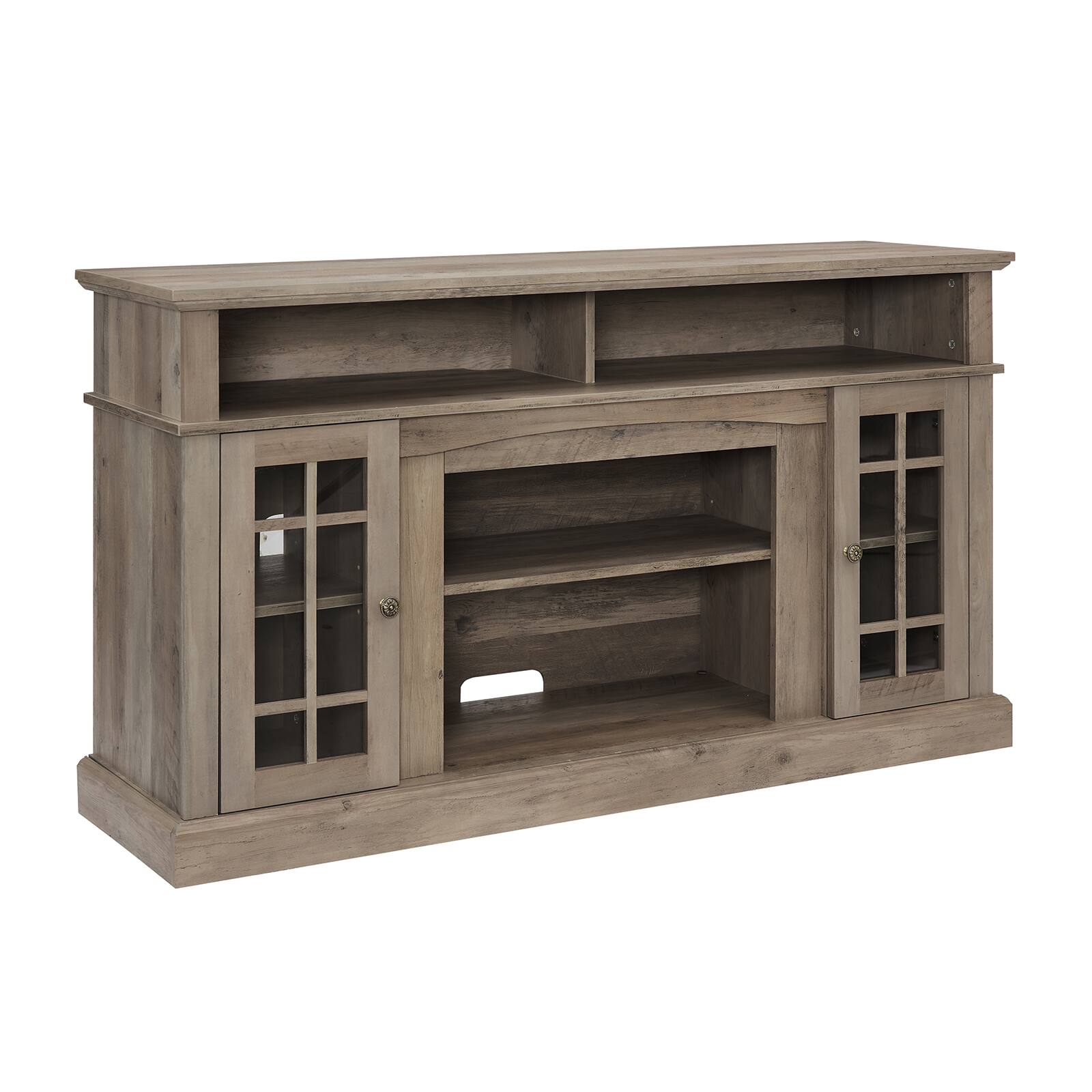 Alt View 7. Chateau Abodes - 58" Classic TV Stand Modern Entertainment Console with Open and Closed Storage Space for TV Up to 65" - Gray Wash.