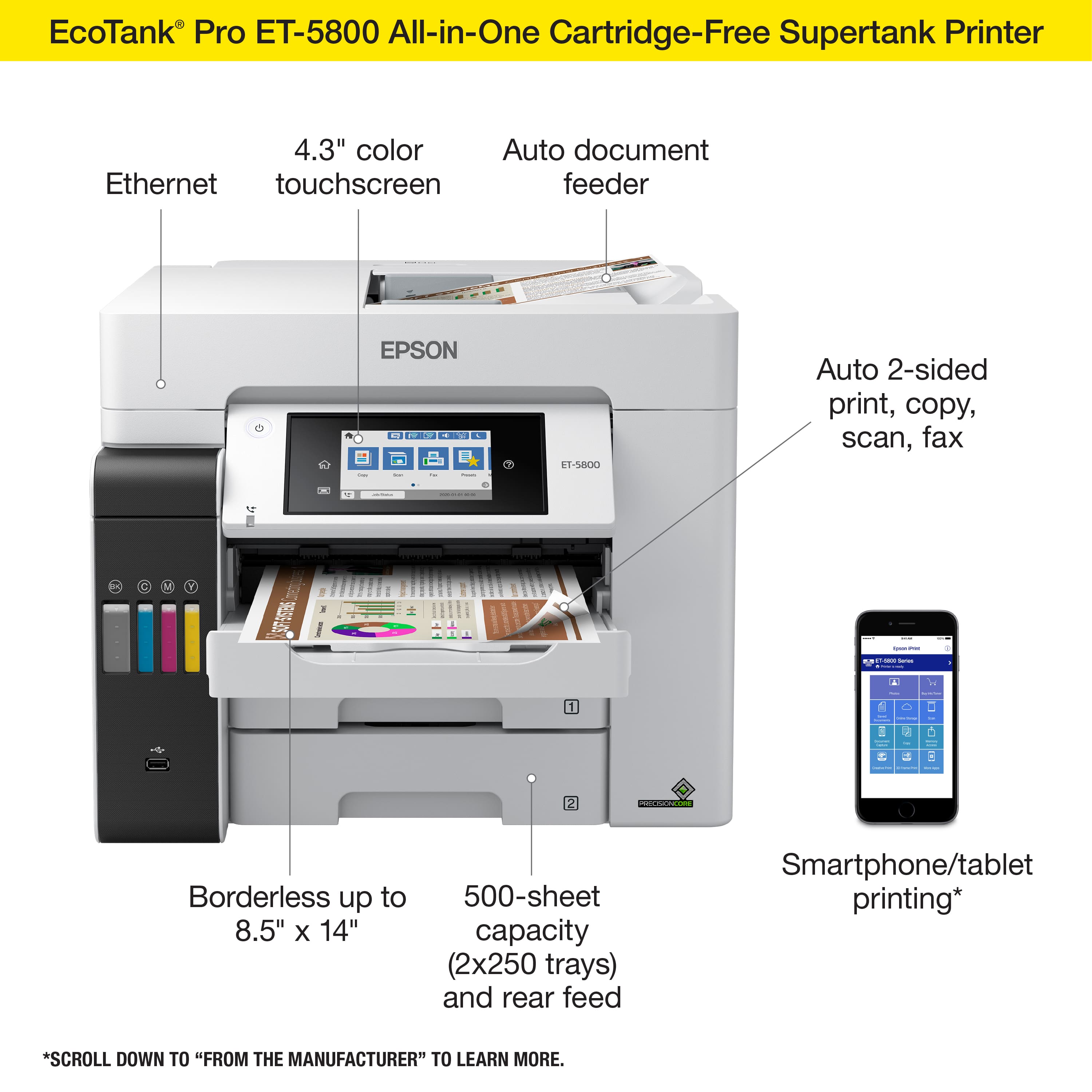 EcoTank Pro ET-5800 All-in-One Cartridge-Free Supertank Printer 4.3" color Auto document Ethernet touchscreen feeder EPSON. Ai. 1-S800 Auto 2-sided print, copy, scan, fax - - - C M Y - i I . I . I . I . I . I . I . I . I . I . I . I . I . I . I . I . I . I . I . I . I . I . I . I . I . I . I . I . I . I . I . I . I . I . I . I . I . I . I . I . I . I . I . I . I . I . I . I . I . I . I . I . I . I . I . I . I . I . I . I . I . I . I . I . I . I . I . I . I . I . I . I . I . I . I . I . I . I . I . I . I . I . I . I . I . I . I . I . I . I . I . I . I . I . I . I . I . I . I . I . I . I . I . I . I . I . I . I . I . I . I . I . I . I . I . I . I . I . I . I . I . I . I . I . I . I . I . I . I . I . I . I . I . I . I . I . I . I . I . I . I . I . I . I . I . I . I . I . I . I . I . I . I . I . I . I . I . I . I . I . I . I . I . I . I . I . I . I . I . I . I . I . I . I . I . I . I . I . I . I . I . I . I . I . I . I . I . I . I . I . I . I . I . I . I . I . I . I . I . I . I . I . I . I . I . I . I . I . I . I . I . I . I . I . I . I . I . I .