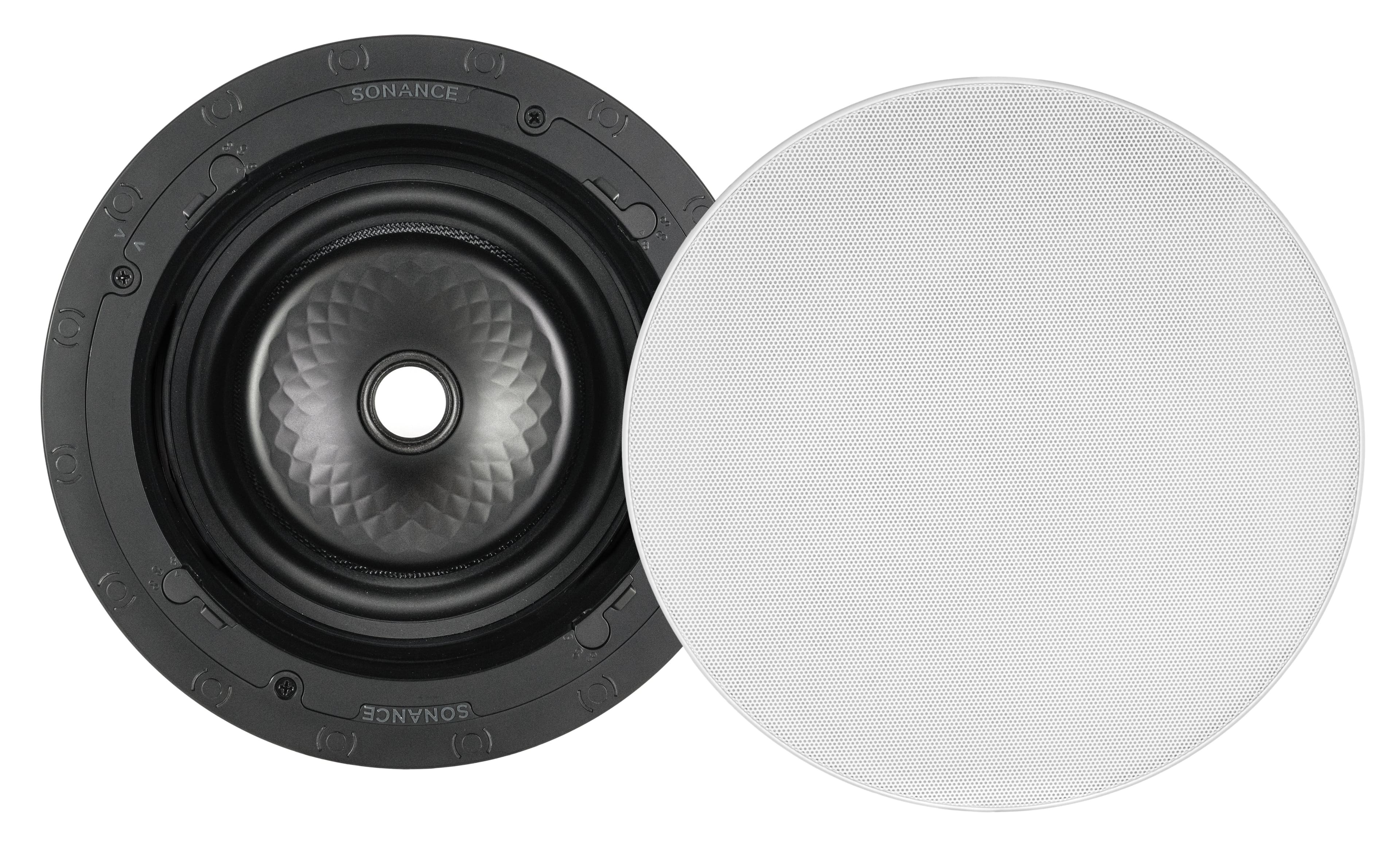 Sonance - VX86R SST SINGLE SPEAKER - Visual Experience Series 8" 2-Way Single Stereo In Ceiling Speaker (Each) - Paintable White - Front_Zoom